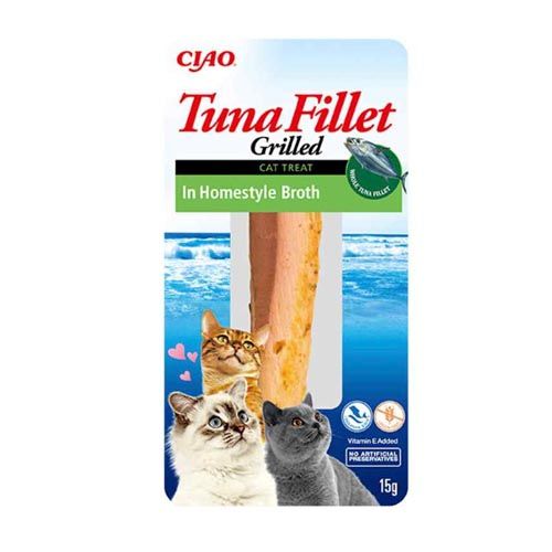 Churu Cat Tonijnfilet in Huisgemaakte Bouillon - 12 x 15 gr (Levertijd 3 - 5 dagen)
