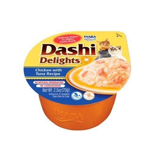 Churu Cat Dashi Delight Kip met Tonijn - 6 x 70 gram