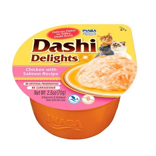 Churu Cat Dashi Delight Kip & Zalm - 6 x 70 gram