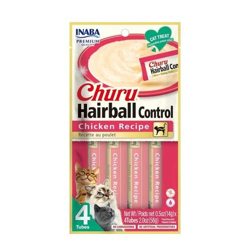 Churu Cat Haarbal Kip Recept - 12 x 56 gr (Levertijd 3 - 5 dagen)