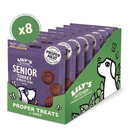 Lily's Kitchen Turkey & White Fish Bites For Senior Dogs 8X70 Gr (Envío 3 - 5 días)