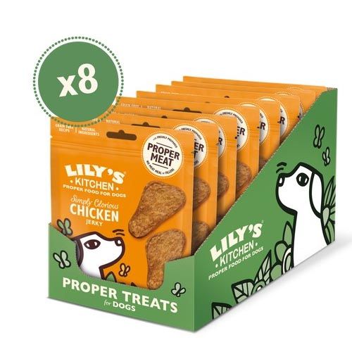 Lily's Kitchen Simply Glorious Chicken Jerky Treats For Dogs 8X70 Gr (Envío 3 - 5 días)