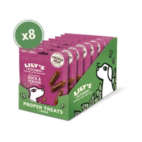 Lily's Kitchen Scrumptious Duck And Venison Sausages For Dogs 8X70 Gr (Envío 3 - 5 días)