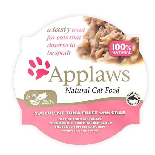 Applaws Cat Tonijn & Krab portie (60 g x 10)