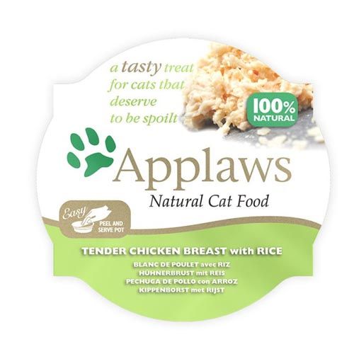 Applaws Cat Kipfilet en Rijst Portie (60 g x 10)