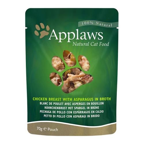 Applaws Katten Kip Envelop met Asperges (70 g x 12)