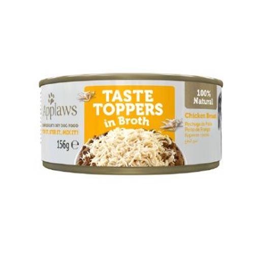 Applaws Dog Taste Toppers in Bouillon Kip in Bouillon (Blik) 156 g x 12