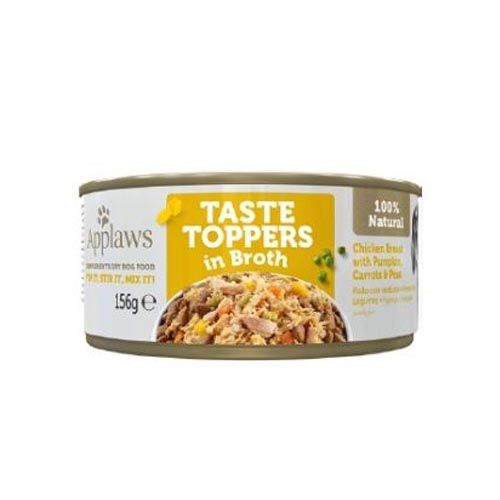 Applaws Dog Taste Toppers in Bouillon Kip met Groenten in Bouillon (Blik) 156 g x 12