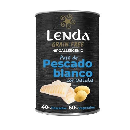 Lenda Dog Paté de Pescado Blanco (Blik) - 400 gr x 12