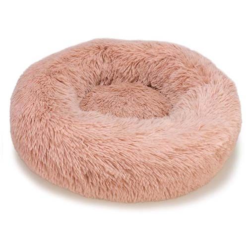 Zacht Roze Rond Bed