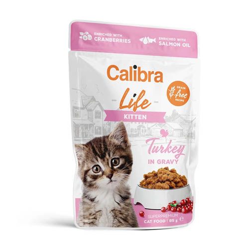 Calibra Cat Life Kitten Kalkoen in Saus (Zakjes)