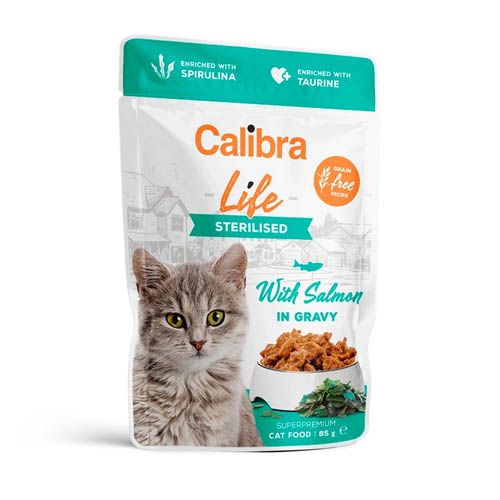 Calibra Cat Life Kitten Zalm in Saus (Zakjes)