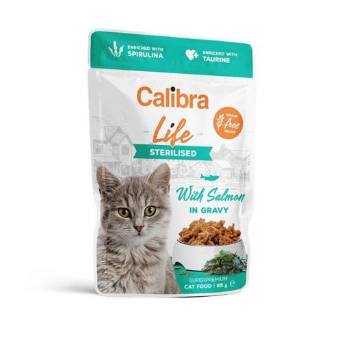 Calibra Cat Life Gesteriliseerde Zalm in Saus (Zakjes)