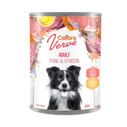 Calibra Dog GF Verve Adult Varkensvlees & Wild (blik)