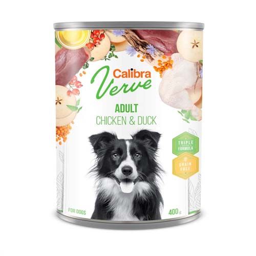 Calibra Dog GF Verve Adult Kip & Eend (Blik)