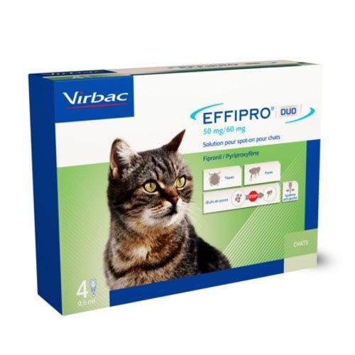 Effipro Duo pipetten voor ontwormingsmiddelen voor katten