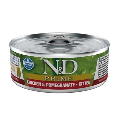 Farmina N&D Cat Kitten Prime Kip Granaatappel (Blikjes)
