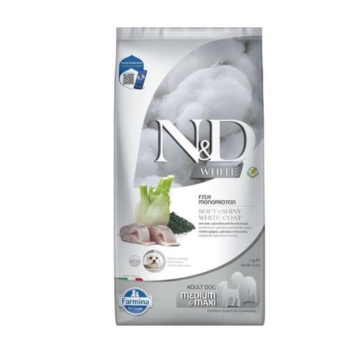 Farmina N&D White Dog Lubina Spirulina Medium/Maxi