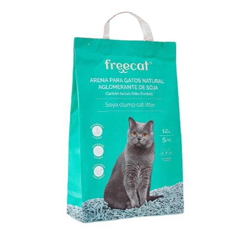 Arena Gatos Freecat Natural Aglomerante Soja Carbón