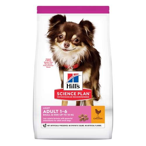 Hill´s Science Plan Hond Light Klein & Mini Kip