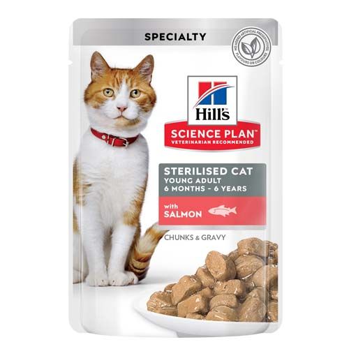Hill´s Science Plan Feline Gesteriliseerde Zalm (envelop)