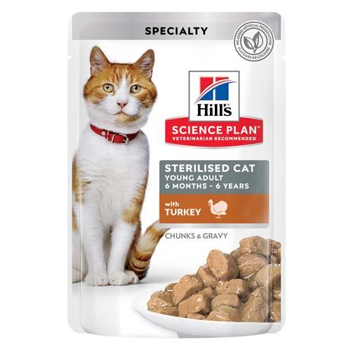 Hill´s Science Plan Feline Gesteriliseerd Kalkoen (Zakjes)