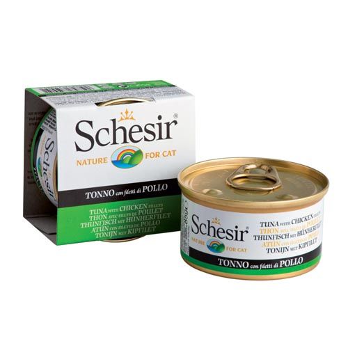 Schesir Kat Tonijn met Kip in Gelei (Blik)