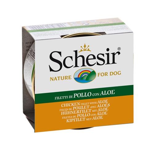 Schesir Hond Kip & Aloë in Gelei (Blik)