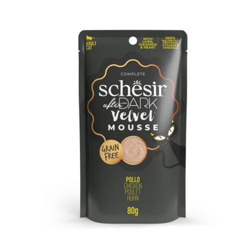 Schesir Kat After Dark Fluwelen Mousse Kip (Zakjes)