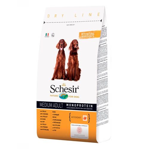 Schesir Medium Volwassen Hond Kip