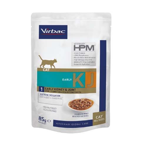 Virbac HPM KJ-1 Vroege Nier & Gewricht Kat (Zakjes)