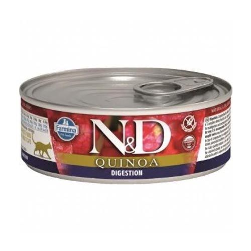 Farmina N&D Kat Quinoa Spijsvertering (blik) 24 x 80 gram