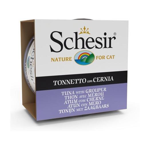 Schesir Kat Tonijn met Tandbaars 85 g x 14