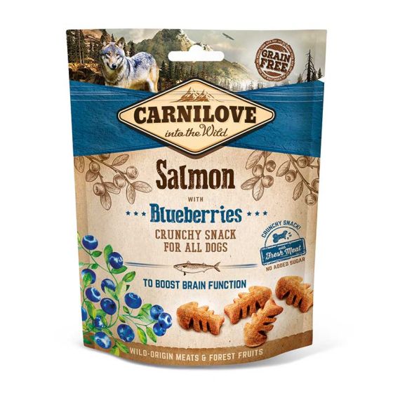 Carnilove Crunchy Snack Zalm & Veenbessen 6 x 200 gram