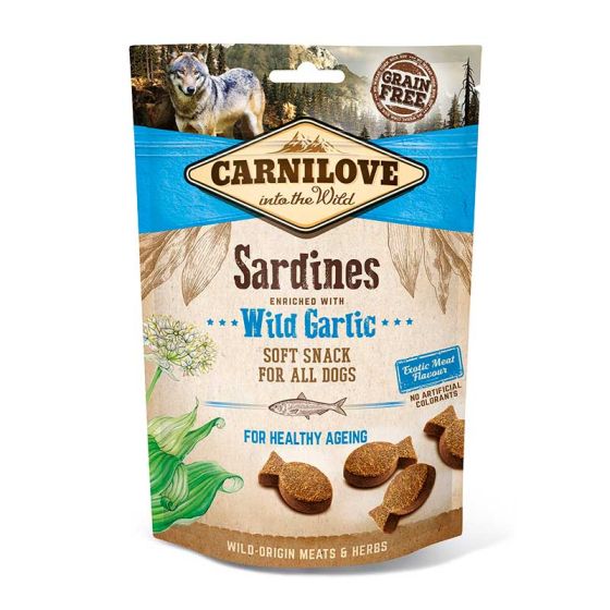Carnilove Snack Sardientjes & Knoflook 10 x 200 g
