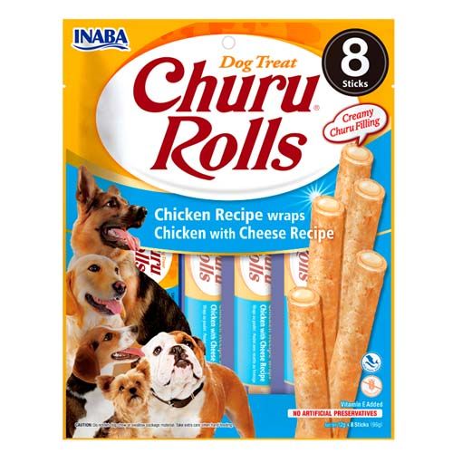Churu Dog Rolls Kip & Kaas Recept