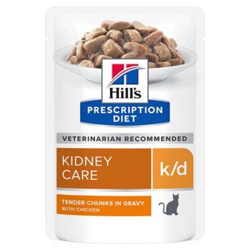 Hill´s Prescription Diet K/D Feline Kip (Zakjes)
