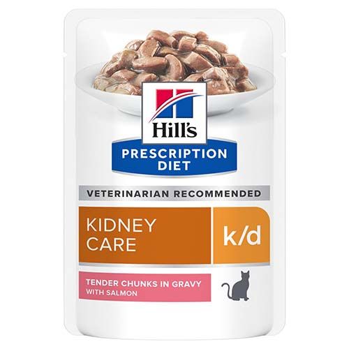 Hill´s Prescription Diet K/D Feline Zalm (Zakjes)