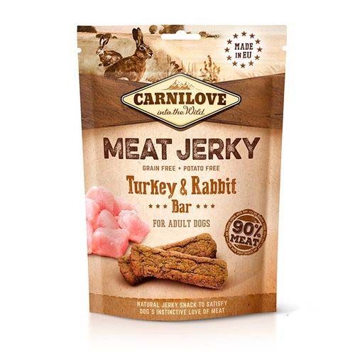 Carnilove Jerky Snacks Konijn & Kalkoen repen - 12 x 100 gram