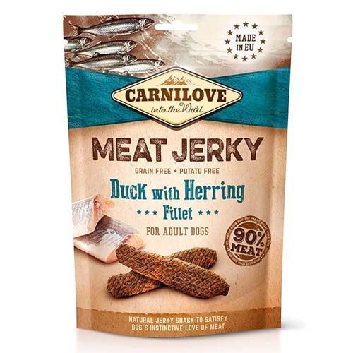 Carnilove Jerky Snacks Filets Eend & Haring - 12 x 100 gram