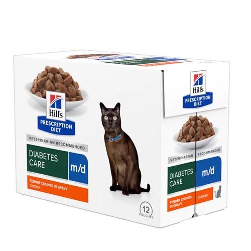 Hill´s Feline M/D (Zakjes) 12x85 g
