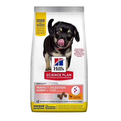 Hill´s Science Plan Puppy Perfecte Spijsvertering Medium