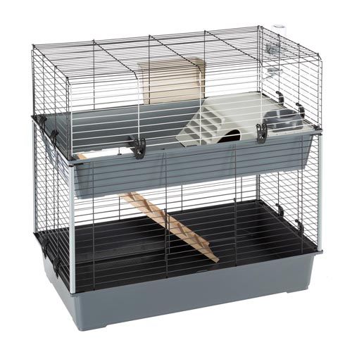 Knaagdier Kooi Konijn 100 Dubbel Zwart