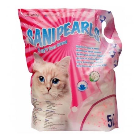 Sanipearl Roze Silica Kattebakvulling
