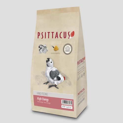 Psittacus pap met hoge energie